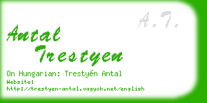 antal trestyen business card